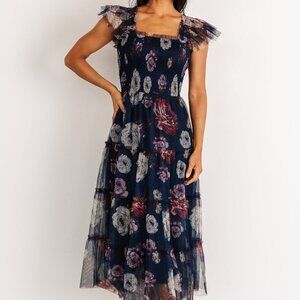 Baltic Born Clementine Tulle Midi Dress | Navy Floral Size 3XL3XL